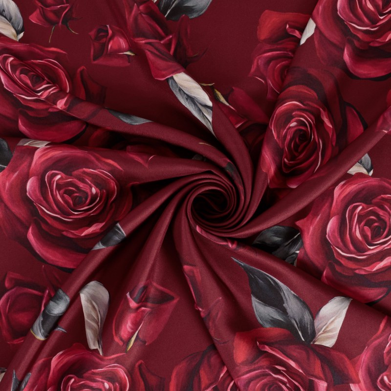 Rosalia Desen İpek Twill Eşarp görsel 2